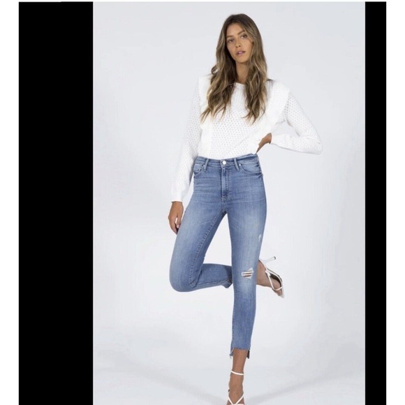 Black Orchid Los Angeles Jeans Miranda Off Step Distressed Size 30 retails $195 - Picture 4 of 17